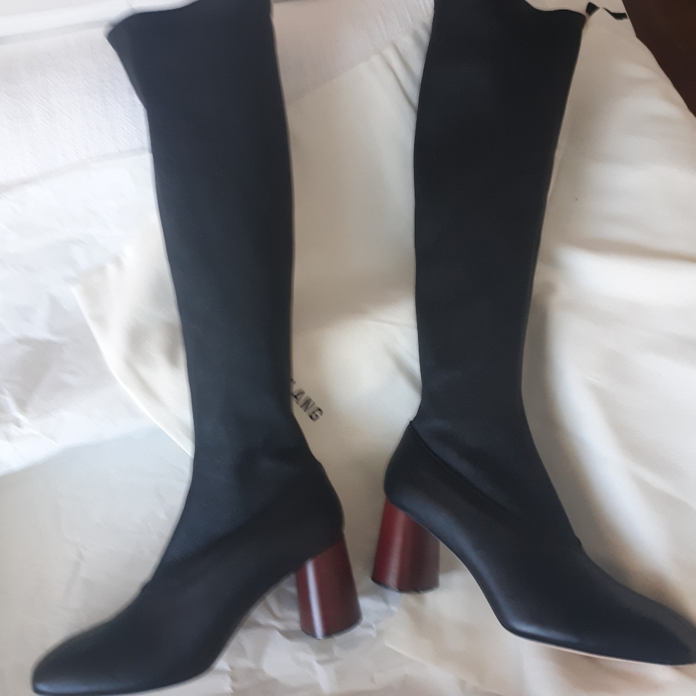 Helmut Lang Black and Brown Heeled Boots - Picture 9 of 10